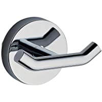 Kibath 456423- accesorio diseño ME percha para baño acabada en cromo brillo opciones de colocación: con tornillos-con…